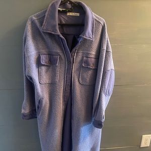 Free people cardi long blue